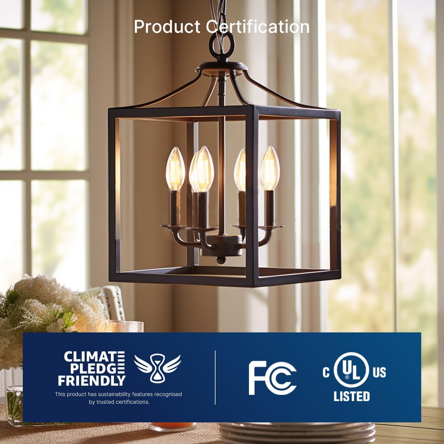 B11 E12 LED Candelabra Bulbs - 60W Equiv Dimmable, 2700K Warm White Indoor Candle Lights, Energy Saving (12-Pack)