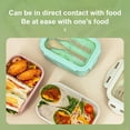 thumbnail image 7 of Straw Bento Box Microwave Lunch Container with Fork Spoon Compartments Reusable Plastic Low-Calorie Meal Prep Box for Campus Office Workers Home Use, 7 of 7