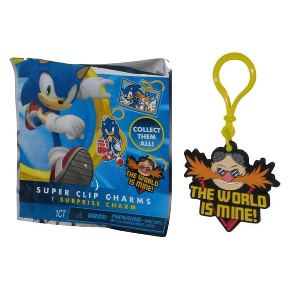Sonic The Hedgehog Doctor Eggman The World Is Mine Rubber Charm Keychain - (Forever Clever Super Clip)