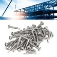 thumbnail image 3 of 100Pcs Self Drilling Screw Stainless Steel Round Head M4.2x19 Fastener Accessory Set Kit Hardware Screw Fastener Screw Round Head Screw Self Tapping Sheet Metal Screws Assortment, 3 of 8