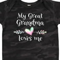thumbnail image 4 of Inktastic My Great Grandma Loves Me Heart Great Grandchild Boys or Girls Baby Bodysuit, 4 of 5