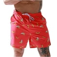 thumbnail image 2 of Floenr Mens Shorts,Men's Summer Printed Beach Pants Five Casual Loose Quick-Drying Shorts, 2 of 9
