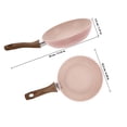 thumbnail image 2 of RUNROTOO Ceramic Pan with Lid for Kitchen Easy Cleaning Fry Pan for Home Cooking 1Pack, 2 of 8