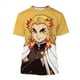 thumbnail image 4 of Camiseta de manga corta con estampado 3D de Anime Demon Slayer, Kimetsu no Yaiba, Kamado, Nezuko, Kochou, Shinobu, 4 of 5