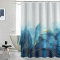 thumbnail image 4 of Marble Shower Curtain Abstract Bath Curtain for Bathroom Bathtub Home Decor Ink Texture Waterproof 72"x72" with 12 Hooks, 4 of 7