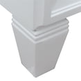 thumbnail image 3 of Trento 31" Single Round Sink Solid Wood Vanity in White/White Carrara, 3 of 11
