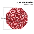 thumbnail image 2 of Naloa Question Marks1 Leather Coasters for Drinks, Durable Drink Coasters 4 Set for Tabletop Protection, Luxurious Home Décor and Housewarming Gift ( {designName})Octagon, 2 of 6