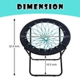 thumbnail image 3 of CAMP SOLUTIONS Silla Bungee Ultimate Comfort - Silla Bunjo versátil con divertido diseño hinchable - Silla circular para relajación y diversión - Silla plegable tipo araña de trampolín, 3 of 5