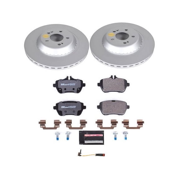 Rear Brake Pad and Rotor Kit - Compatible with 2018 - 2020 Mercedes-Benz Maybach S560 2019