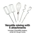 thumbnail image 6 of Hamilton Beach 6-Speed Electric Hand Mixer, 5 Attachments & Case, Mixer for Kitchen, Stainless Steel & Black, 6 of 9