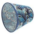 thumbnail image 2 of Fabric Lamp Shade Sea Wave Pattern Lamp Shade Desk Lamp Cover Decorative Lampshade(E27), 2 of 4