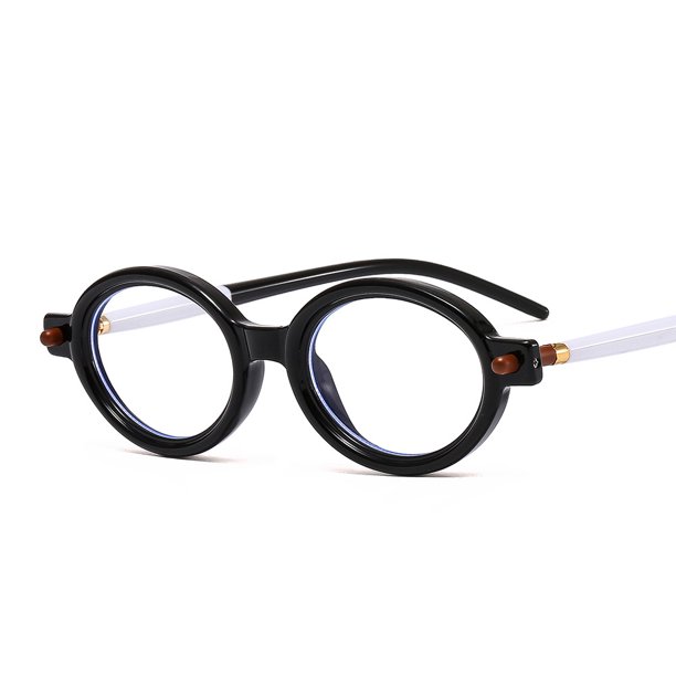 Gafas de sol con montura ovalada punk europea y americana, gafas lisas con personalidad retro a la moda, gafas de protección solar para PC