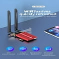 WZOQNI BE200NGW WIFI7 network Card 8774Mbps high speed Bluetooth 5.4