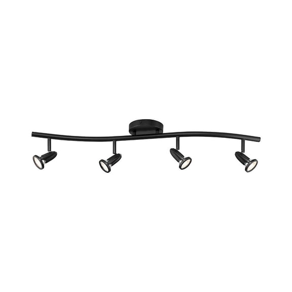 Access Lighting 4 Light Adjustable LED Track in Black Color