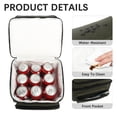 thumbnail image 5 of GYEUKHAM Double Layer Cooler Insulated Lunch Bag Adult Lunch Box Large Tote Bag for Men, Women, With Adjustable Strap,Front Pocket and Dual Large Mesh Side Pockets,Army Green, 5 of 8