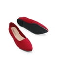 thumbnail image 5 of Women Ballet Flats Pointed Toe Slip On Dress Shoes Comfortable Suede Business Casual Shoes for Work Office Travel, 5 of 6