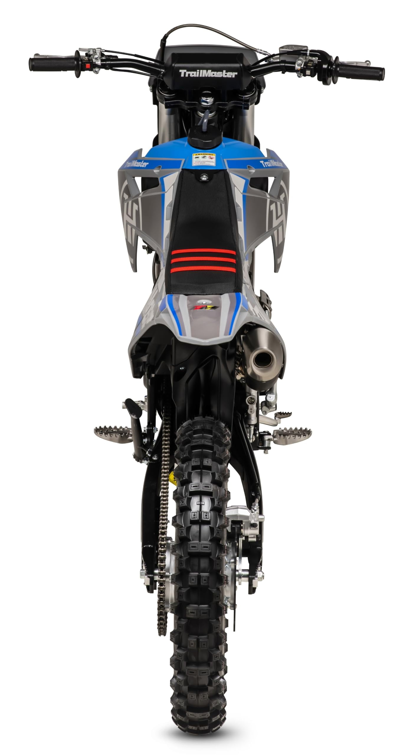 Trailmaster JHL Pro Series TM MX250 Dirt Bike Electric Start, Extended Frame, 21 inch Front tire, 35.4" seat Height Manual Trans (Blue)