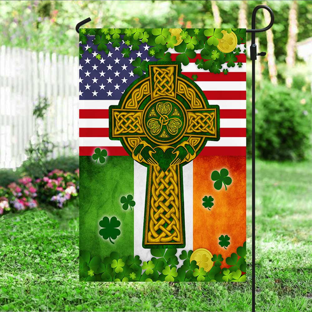 Irish Celtic Knot Cross House Flag Garden Flag Boxer 