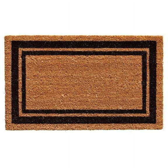 30 x 72 in. Doormat - Natural & Black Border