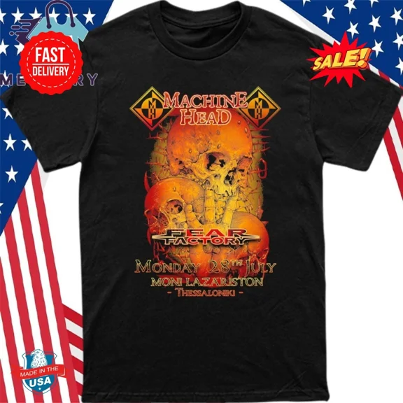 Machine Head July 28 2025 Thessaloniki Shirt S-5XL