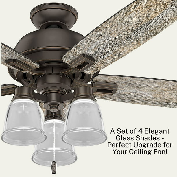 Clear glass ceiling fan light covers outlet
