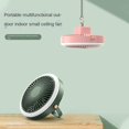 thumbnail image 2 of Mini Ceiling Fan With Night Light, Office Desktop Fans, Portable Outdoor Wall Electric Fan, Usb Rechargeable, 2 of 5