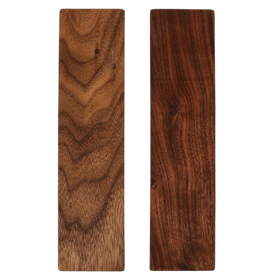 2 Pcs Black Walnut Wood Material Carving Wood Wood Carving Block Unfinished Blank Wooden Block Wood for Carving