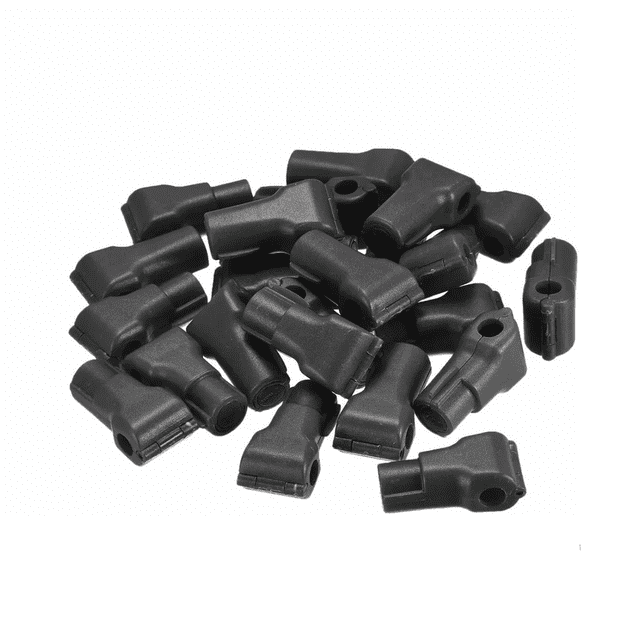 50 Pcs Candados Ganchos Exhibidor Negro Y 1 Llave Magnética