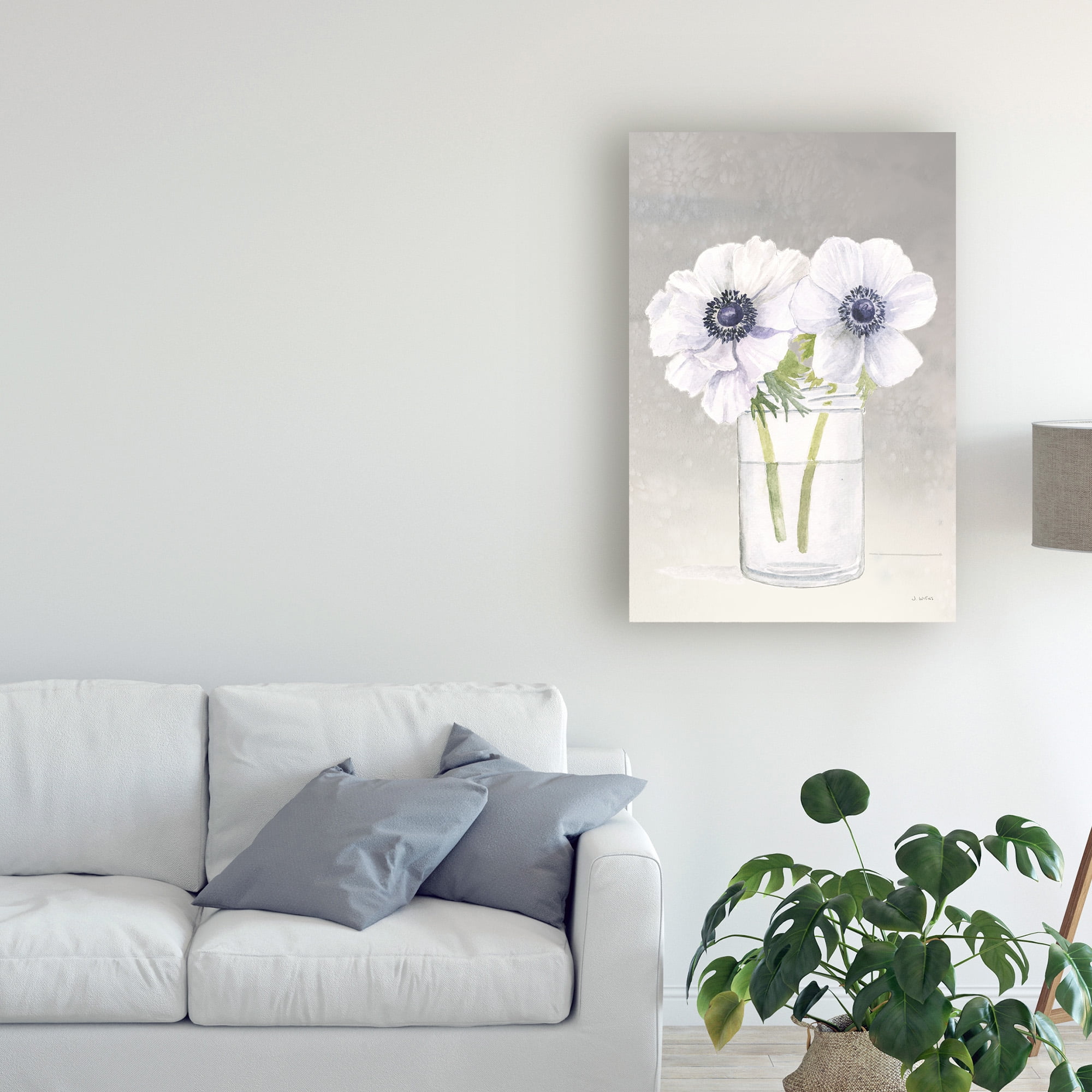 Trademark Fine Art 'Tranquil Blossoms I' Canvas Art by James Wiens