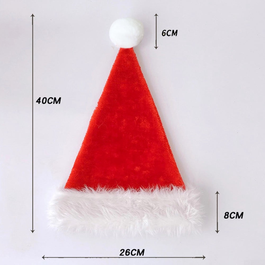 Plush Christmas Hat Adult Children\'s Old Man Big Ball Christmas Hat