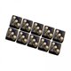 thumbnail image 1 of Juego De 6 Dados Acrílicos De Seis Caras, 16 Mm, Opacos, Para La Enseñanza De Matemáticas En Juegos De Rol, Color Dorado, 1 of 7