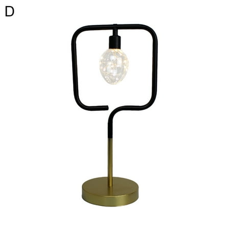 

Honrane Night Stand Lamp Warm Light Eye Protective Round Shape Ornamental Home Lighting Decoration for KTV