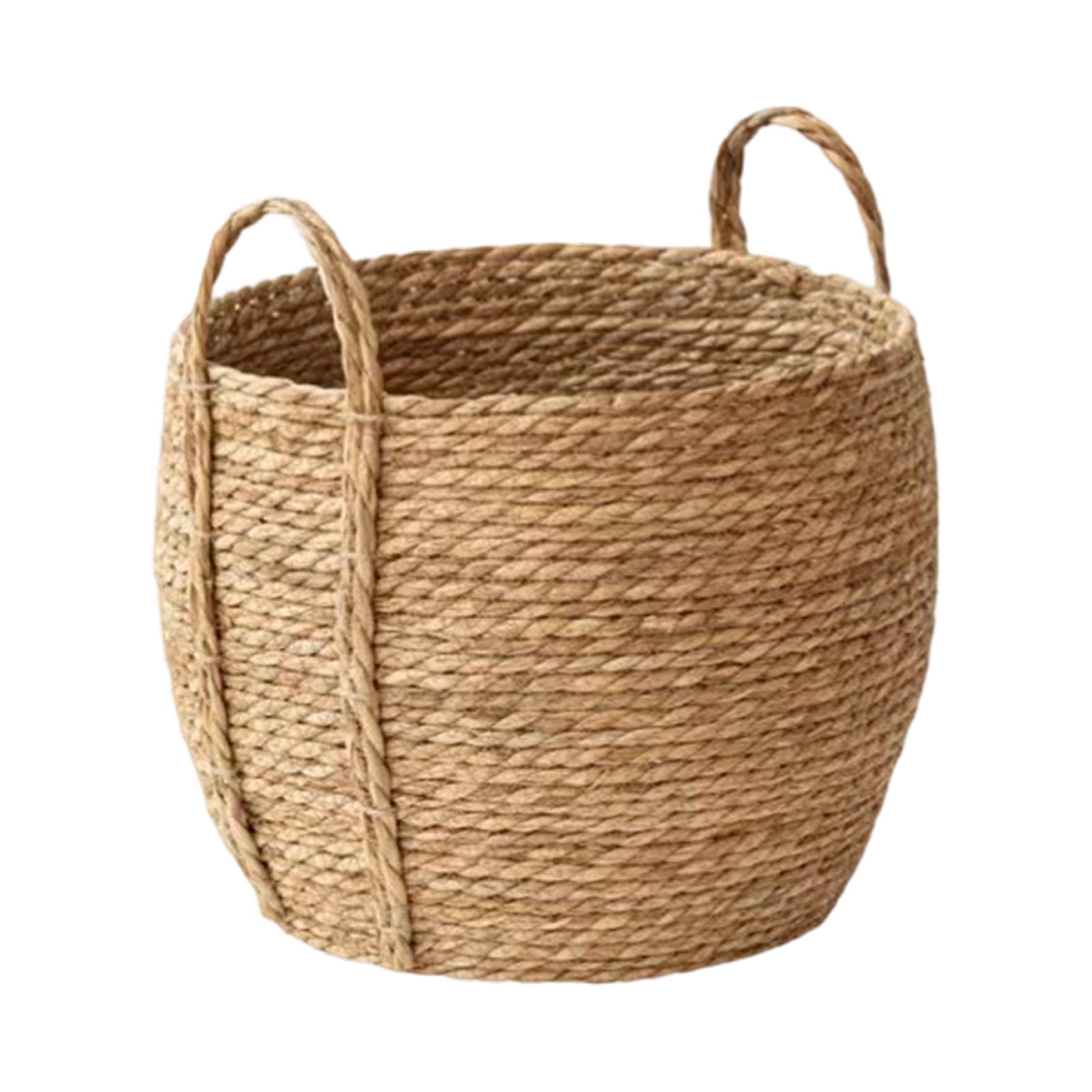 Woven Planter Basket with Woven Handles Rattan Grass Woven Flower Basket Flower Pot Decoration Breathable Plant Container Plant Basket for Office Home Living Room Farmhouse Lawn