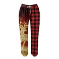 thumbnail image 2 of Pantalones deportivos mujer Gibobby Pantalones de chándal con Estampado navideño Rojo XL, 2 of 5