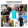 thumbnail image 5 of Uemuo Aqua Pattern Men's Sleeveless T-Shirt,Muscle Athletic Tank Top, Moisture-wicking Quick-dry Breathable Classic Tee Top for Gym Run Outdoor Sports-Medium, 5 of 8