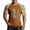 Coffee, variant on Men Streetwear Short Sleeve Tee with Western Denim Print and Crew Neck for Everyday Casual Summer Comfort
