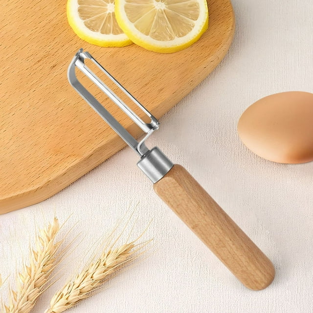 Stainless Steel Peeler | Ergonomic Potato and Fruit Peeler | Rust-Resistant Durable Kitchen Tool | Multi-Purpose Vegetable Peeling and Fruit Shaping for Home Cooking