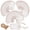 Rose Gold, variant on 180-Pack 3.5 x 2 inch Gold Foil Metallic Gift Tags with String, Writable Blank Labels for Baby Shower, Birthday, Wedding, Party Favor & DIY Craft