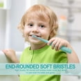 thumbnail image 5 of FrostHike Kids Electric Toothbrush Replacement Heads - 7X More Plaque Removal. End-Rounded 3D Curved Soft Bristles. Gentle & Efficient Clean Teeth. Perfect for Kid Small Mouth. Blue (4 Pack), 5 of 5