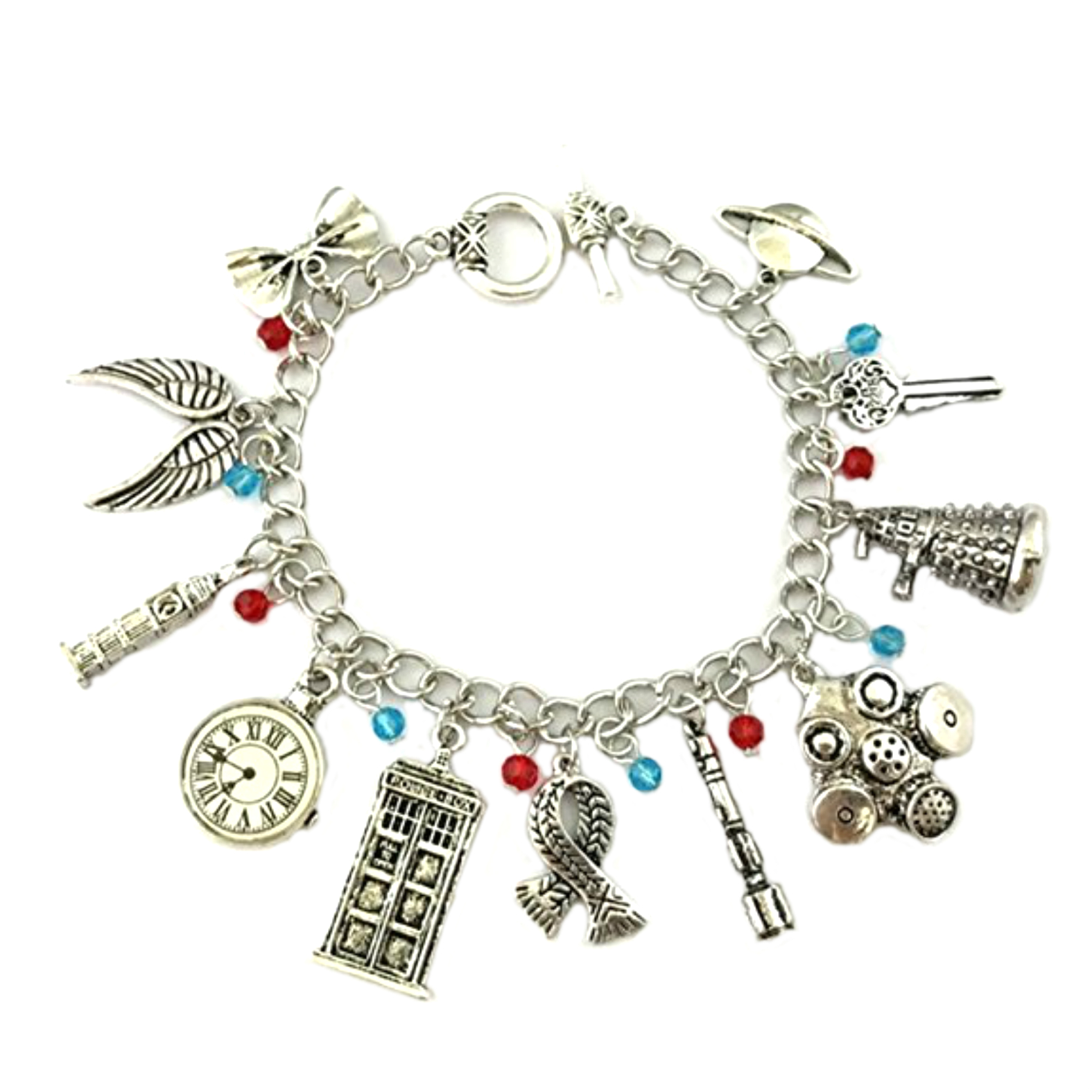 Doctor Who Novelty Charm Bracelet Movie TV Series with Gift Box