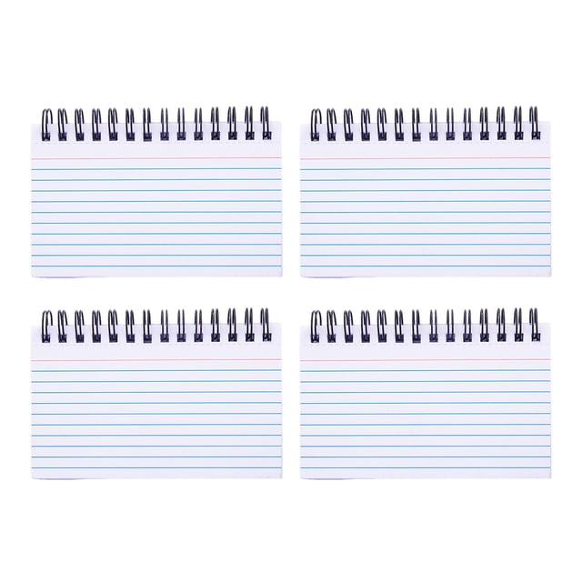 LCXmlly Dual-sided Writing Notebook Colorful Coil Design Notebook Smooth Writing Diary for Study 4pcs
