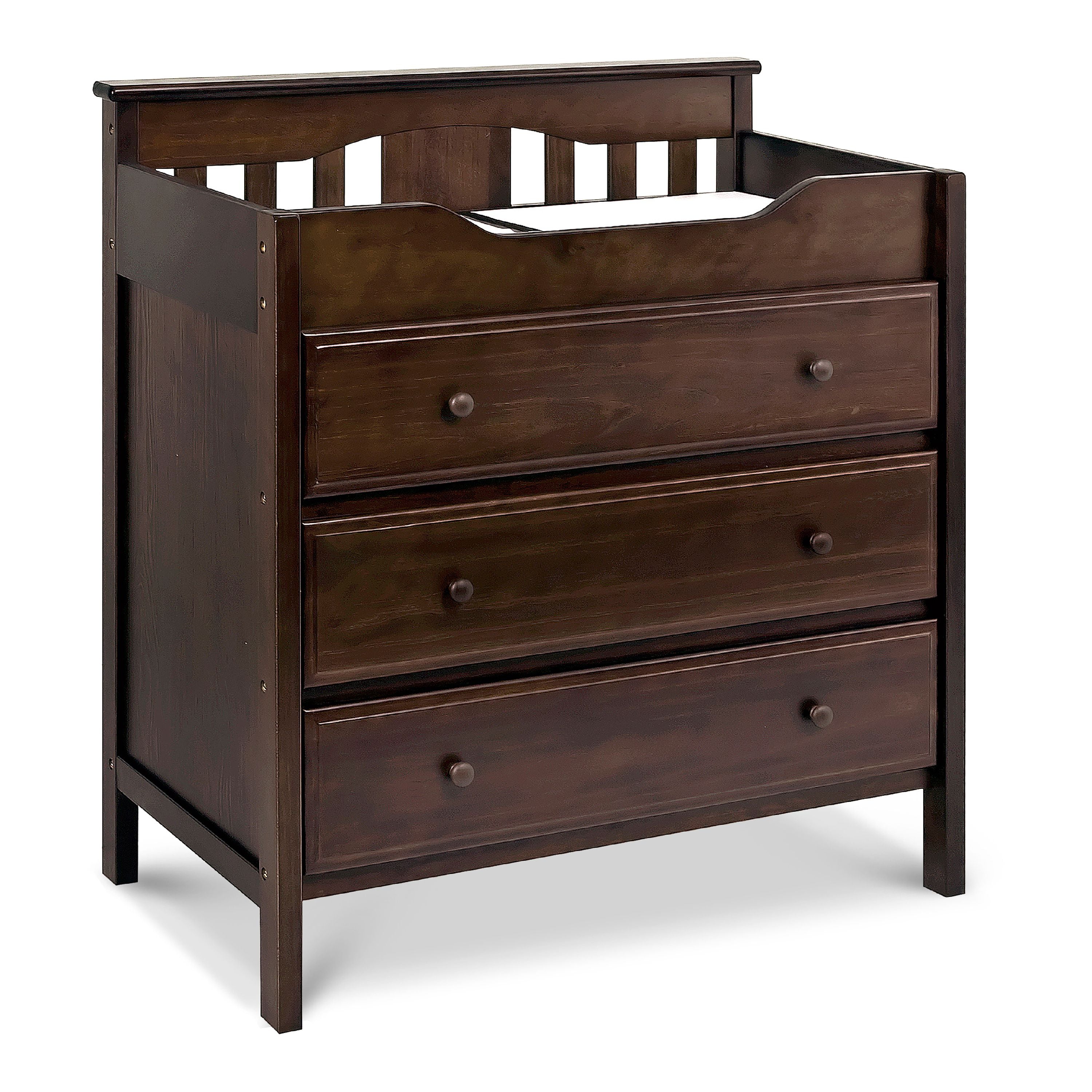 Davinci Jayden 3 Drawer Changer Dresser In Espresso Finish