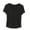 Black, variant on DeHolifer T-Shirts for Women Crewneck Solid Color Lightweight Casual Summer Short Sleeve Tee Tops Khaki L