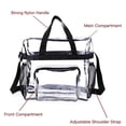 thumbnail image 2 of Bolsas Transparentes Con Cierre De Cremallera, Bolso Bandolera De Gran Capacidad Con Correa Ajustable, Aprobado Por Estadio Para Partidos De Fútbol, ​​​​casinos, Eventos,, 2 of 7