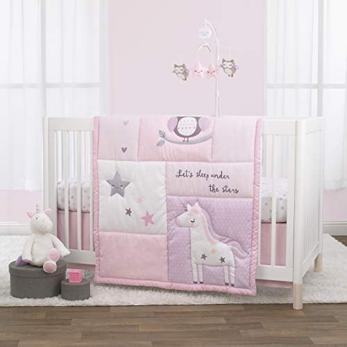 Little Love By Nojo Shine On My Girl Unicorn Owls And Stars Pink Lavender White 3 Piece Crib Bedding Set Comforter Fitted Sheet Dust Ruffle Com - Owl Crib Bedding Set Girl Little Love By Nojo Shine On My Girl Unicorn Owls And Stars Pink Lavender White 3 Piece Crib Bedding Set Comforter Fitted Sheet Dust Ruffle Com - Owl Crib Bedding Set Girl