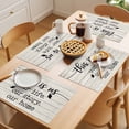 thumbnail image 5 of Placemat Set of 4 Farmhouse Style Placemats for Dining Table Funny Quote Wood Grain Washable Table Mats for Kitchen and Party Decor Indoor & Outdoor Use, 5 of 8