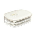 thumbnail image 1 of Food Storage Holder Anti-stick Moisture-Proof High Capacity Good Sealing 3D Frosted Bottom Storage BPA Free Quick Froze Dumpling Storage Box for Kitchen, 1 of 7