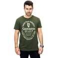 thumbnail image 3 of Guinness Gaelic Label Men's Khaki Green T-shirt-2XLarge, 3 of 7