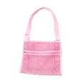 thumbnail image 4 of Bolsa de malla de concha de playa Toystoory portátil para almacenamiento y organización del hogar color Rosa roja, 4 of 6