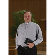 CBCS 222BLK1753233 Long Sleeve Roomey Toomey Clergy Shirt, Black - 17.5 in. Neck - 32-33 in. Sleeve